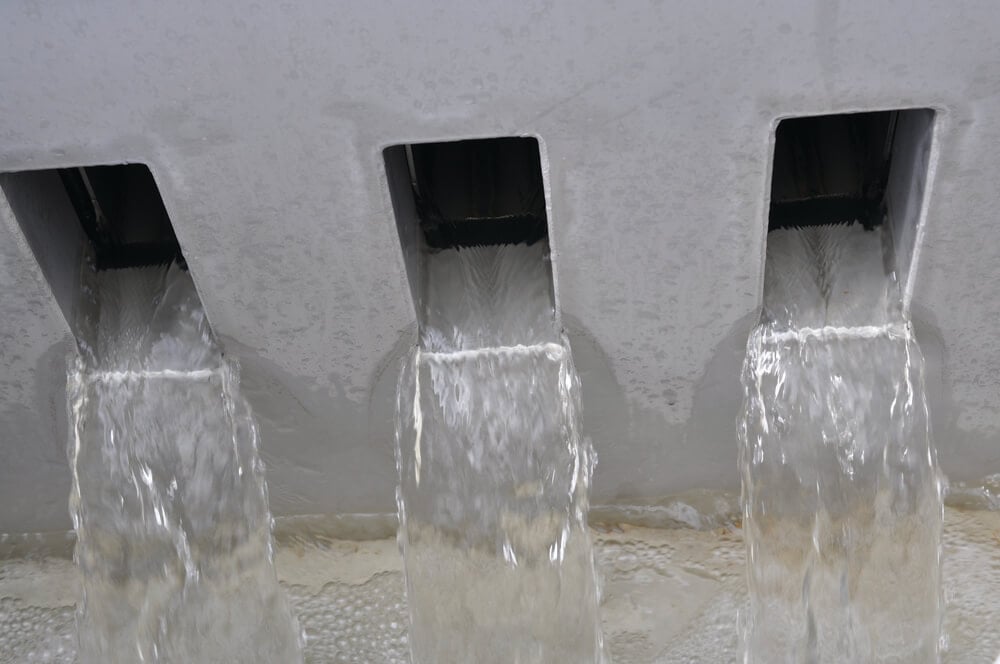 Iso Disc® wastewater filter system filtrate discharge